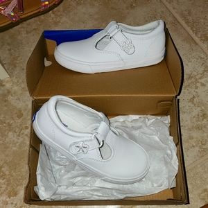 Keds Daphne White Leather Girls size 10 M